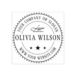 Moderno  Crie seu próprio negócio Carimbo de logot