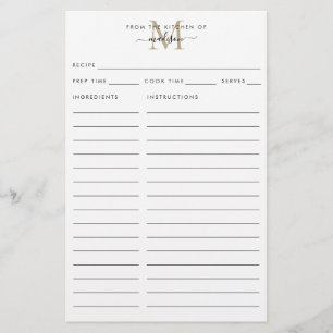 Moderno Da Cozinha do Monograma Dourado