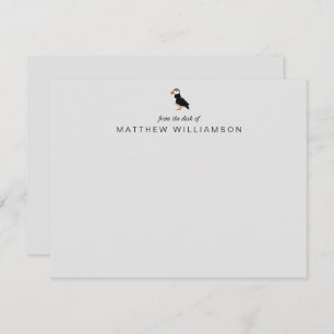 Moderno da mesa do Cartão de Nota de Pássaro Puffi