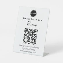Moderno Deixe-nos um código QR de revisão