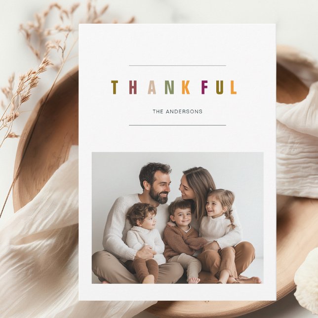 Moderno e Minimalista Foto de Ação de Graças (Criador carregado)