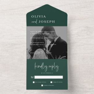 Moderno e minimalista simples Casamento de Foto