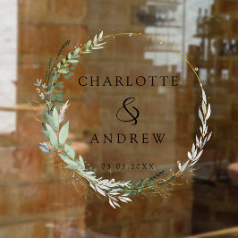 Moderno, elegante, eucalipto, casamento