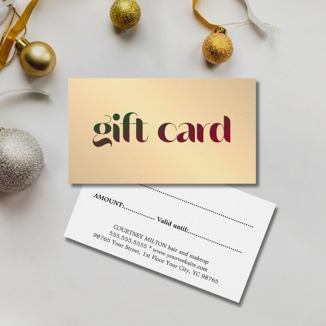 Moderno Elegante Faux Dourada Bold Salon (Criador carregado)