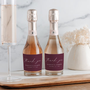 Moderno Elegante Roteiro Casamento Roxo Obrigado
