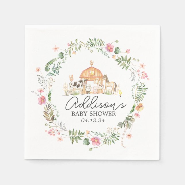 Moderno em guardanapos de Fazenda, produtos de pap (Frente)