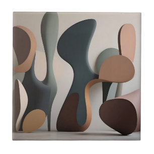 Moderno Escultural Abstrato Orgânico