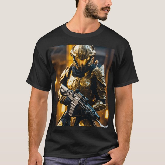 # moderno fas: camisa masculina preta. (Frente)