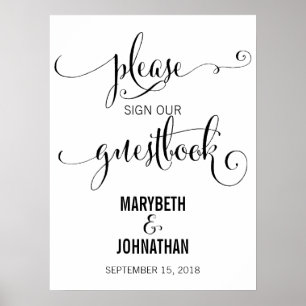 Moderno Fazemos Sinal de Poster do Livro de Convid