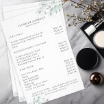 Moderno, Greenery Flyer<br><div class="desc">Camada verde moderna em cinzas pretas, branco, verde, ouro azul.Edite seu produto em minutos adicionando seus dados. Você pode alterar a fonte/cor/posição "personalizar ainda mais".</div>