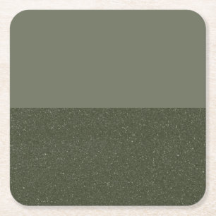 Moderno Meia Brilho Musgo Verde - Porta-copos de P