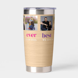 Moderno MELHOR PAI DE TODOS 3 Fotos Personalizado
