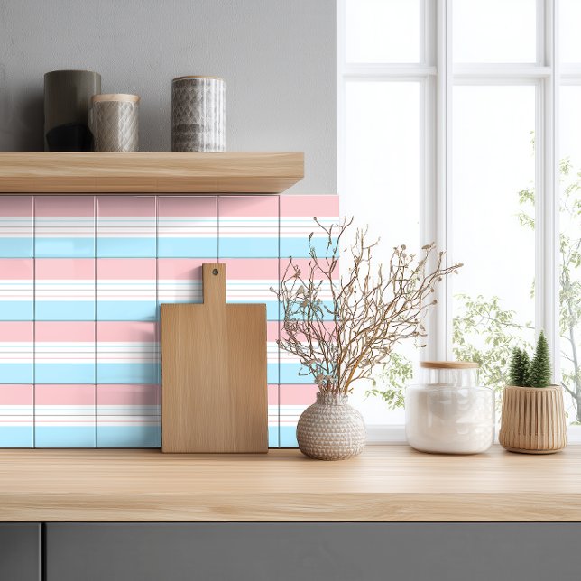 Moderno Minimalista Linhas Rosa Azul Pastel (Criador carregado)