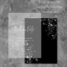 Moderno Mínimo de Aniversário Transparente