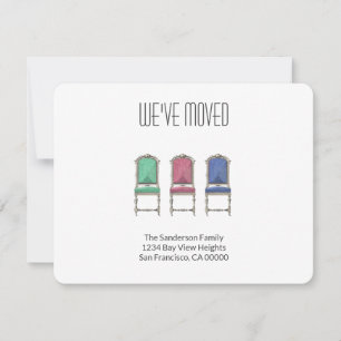 Moderno, mudamos o anúncio de mudança de família