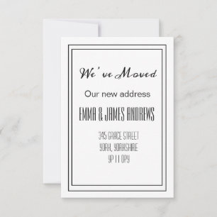 Moderno Mudamos O Anúncio De Novo Endereço