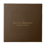 Moderno Na moda Brown Dourado Profissional<br><div class="desc">Esse modelo pode ser personalizado para atender a todas as profissões profissionais.</div>
