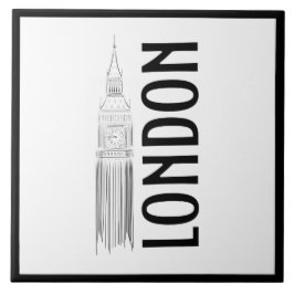 Moderno Na moda Londres Sity Black White