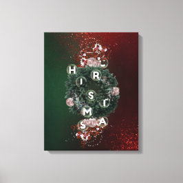 Moderno Natal Décor Letters Canvas Wall Art