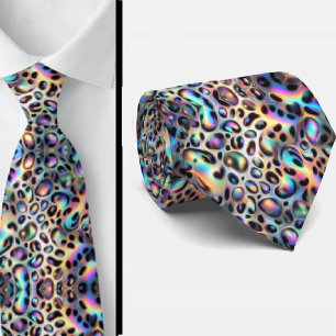 Moderno & Ousado   Gravata com Estampa de Leopardo