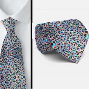 Moderno & Ousado   Gravata com Estampa de Leopardo
