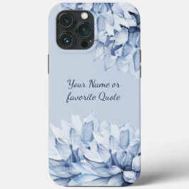Moderno Personalizado Azul Derrante Floral