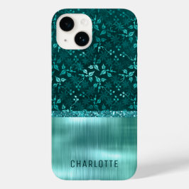 Moderno Personalizado com Brilho Floral Feminino