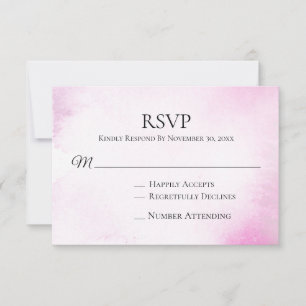 *~* Moderno RSVP de Casamento de Cor de Água Cor d