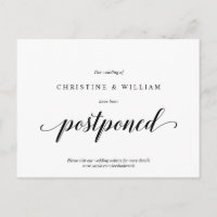 Moderno Rústico, Convite de Casamento Adiado