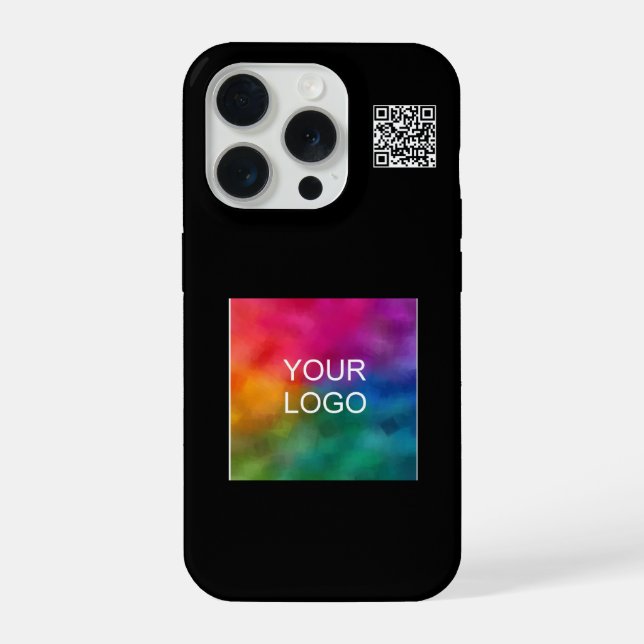 Moderno Simples Código QR Upload Logo Promocional (Verso)