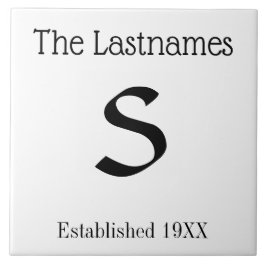 Moderno simples do sinal do nome de família