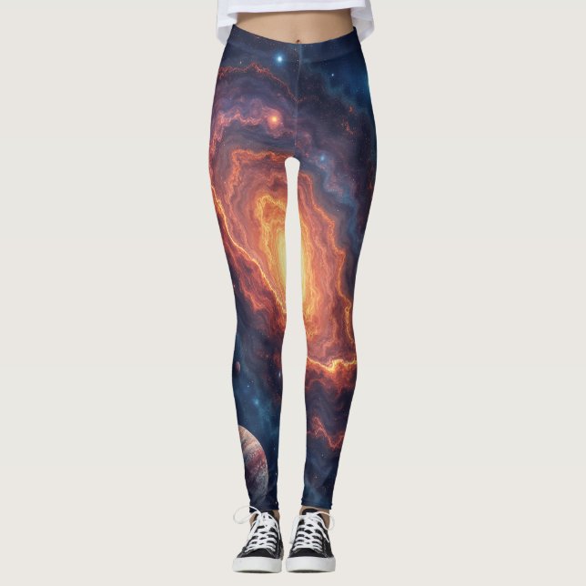Moderno Simples : Leggings Legal do Rock Espacial  (Frente)