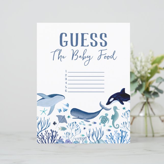 Moderno sob o mar adivinha os Jogos da Comida do b (Em pé/Frente)