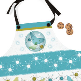 Moderno Starburst Unisex Apron do século médio.