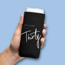 Moderno trigésimo trigésimo aniversário masculino 