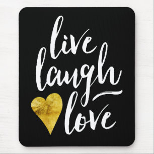 Moderno vive o amor Mousepad do riso
