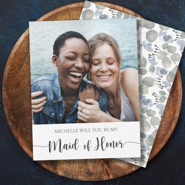 Moderno Você Será Minha Madrinha de casamento Euca (Criador carregado)