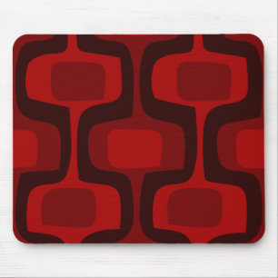 Modificação Borgonha vermelha retro Mousepad pre