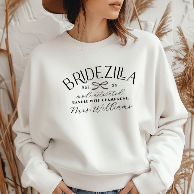 Modo Bridezilla Ativado Festa de Despedida de Solt (Bride Mode Activated Bridal Bach Party Funny Millennial Bachelorette Party Personalized Outfit)