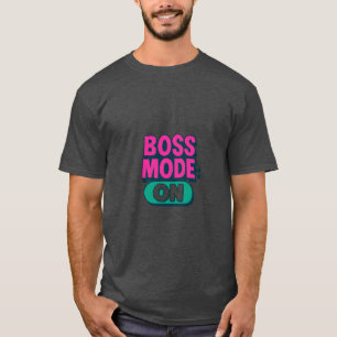 Modo Chefe Na Camisa T - Teto Motivacional Negrito