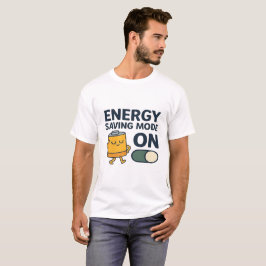 Modo de Economia de Energia Ativado - Camiseta de