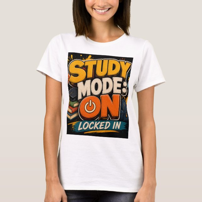 Modo de Estudo: ATIVADO Camisa Bloqueada | Camiset (Frente)