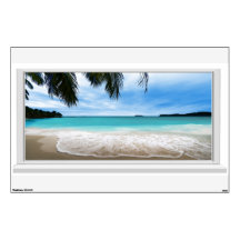 Modo de Exibição de Janela 3D do Tranquil Beach Se