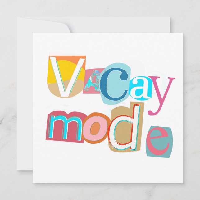 Modo de Férias Retroativas do Estilo de Praia (Frente)