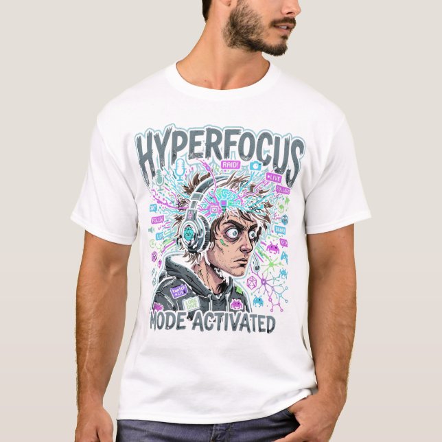 Modo de Hiperfoco Ativado Camiseta (Frente)