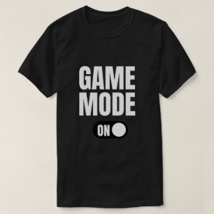 Modo de Jogo Ativado Camiseta de Jogador Divertido