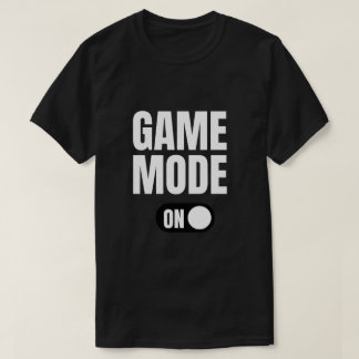 Modo de Jogo Ativado Camiseta de Jogador Divertido
