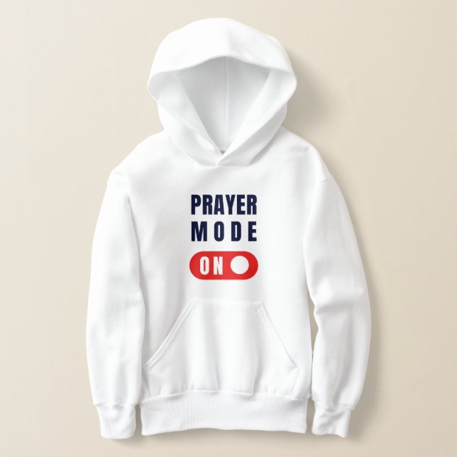 Modo De Oração Ativado. Garotas pullover Hoodie (Postura )