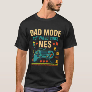 Modo de pai Ativado NES - Camiseta de Arte Retro G