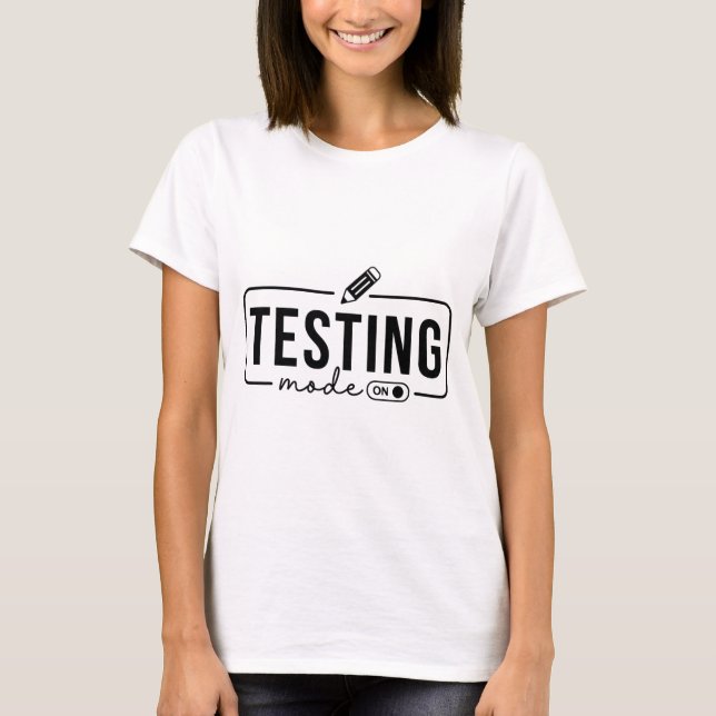 Modo De Teste De Camisa De Professores De Dia Em P (Frente)